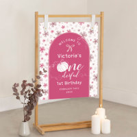 PINK BOW & ARCH FALL PUMPKIN FLOWERS BIRTHDAY