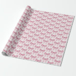 Pink Bow Baby or Bridal Shower, Birthday Party Wrapping Paper<br><div class="desc">Elevate your birthday with this Coquette Blue Bow Party Decor! This timeless design adds a touch of elegance and charm to any event, featuring a beautifully crafted bow adorned with delicate blue hues. This collection is sure to impress your guests and create lasting memories and perfect for adding some sophistication...</div>