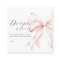 Pink Bow Baby Shower Diaper Raffle