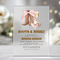 Pink Bow Boots & Bubbly Western Bridal Shower