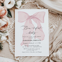 Pink Bow Bowtiful Baby Girl Baby Shower