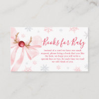 Pink Bow Christmas Snowflakes Baby Books for Baby