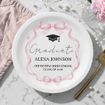 Pink Bow Class Of 2026 Graduation Cap Graduate Paper Plate<br><div class="desc">Celebrate your graduation in style with our Pink Bow Class Of 2026 Graduation Cap Graduate Paper Plates! Perfect for a memorable celebration,  these plates can be customized with the graduate's name,  school,  and year. Serve up snacks and treats with a personal touch at your graduation party.</div>