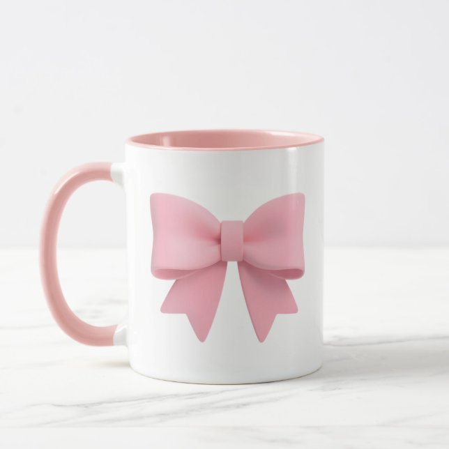 Pink Bow Coffee Mug 🎀 (Left)