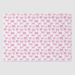 Pink Bow Coquette Aesthetic Baby Shower Birthday Tissue Paper