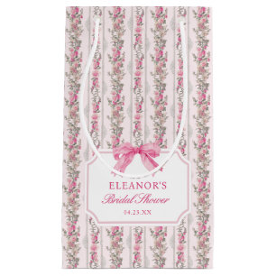 Pink Bow Coquette Fête des mariées Petit sac cadea