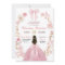 Pink Bow coquette Princess floral Quinceanera