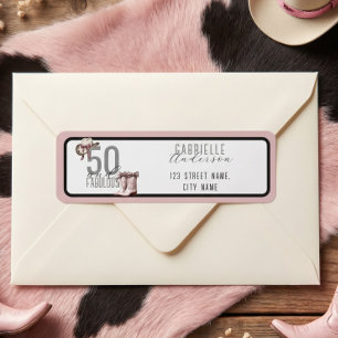 Pink Bow Cowgirt Western 50 and Fabulous Birthday