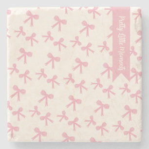 Pink Bow Dreams Coaster
