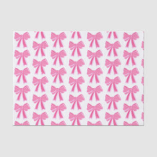 Pink Bow Glitter Wrapping Paper