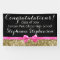 Pink Bow Gold Glitter Girls Graduation Party