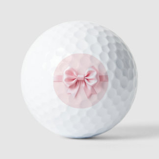Pink Bow Golf Balls