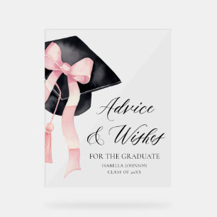 Pink Bow Grad Party Graduation Conseils et souhait