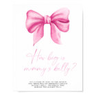 Pink bow - how big is mommy's belly game 