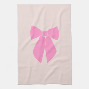 Pink Bow Kitchen Towel