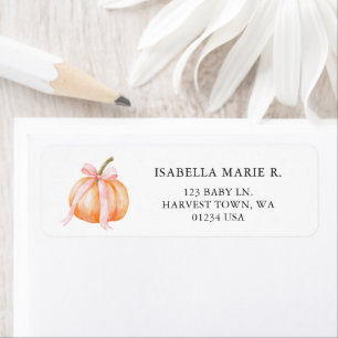 Pink Bow Little Pumpkin Baby Shower