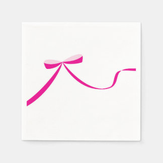Pink Bow Napkin