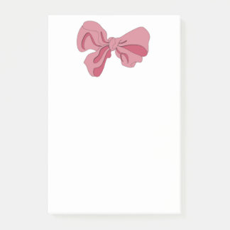 Pink Bow Notepad