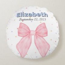 Pink Bow Personalized Custom Name Girl