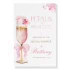 Pink Bow Petals Prosecco Bridal Shower