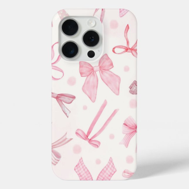 Pink Bow phone case (Back)