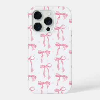 Pink Bow Phone Case – Chic Black & Blush Pattern