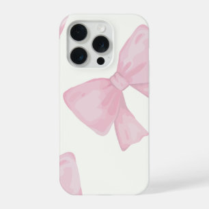 Pink Bow Phone Case – Cute White Aesthetic Case