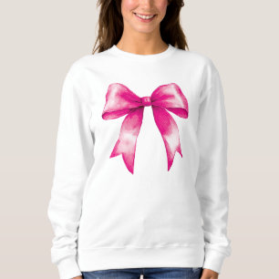 Pink bow sweatshirt