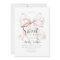 Pink Bow Sweet Sixteen Birthday Invitation
