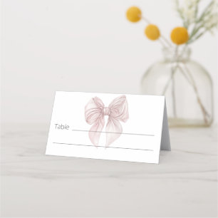 Pink Bow Table Place Card
