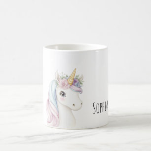 Pink Bow Unicorn  Coffee Mug