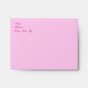 Pink Bow Wedding Envelope