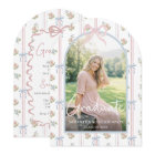 Pink Bow Wildflower Graduation