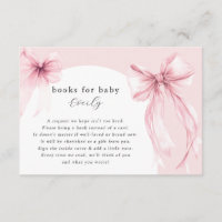 Pink bows modern arch books for baby girl