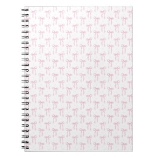 Pink Bows Pattern Notebook