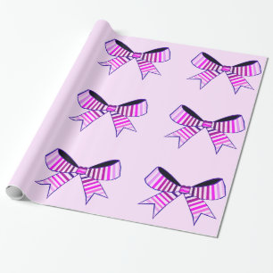Pink Bows Wrapping Paper