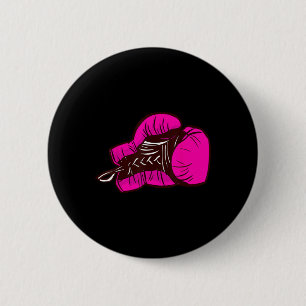 Pink Boxing Gloves I Boxing Girl 2 Inch Round Button