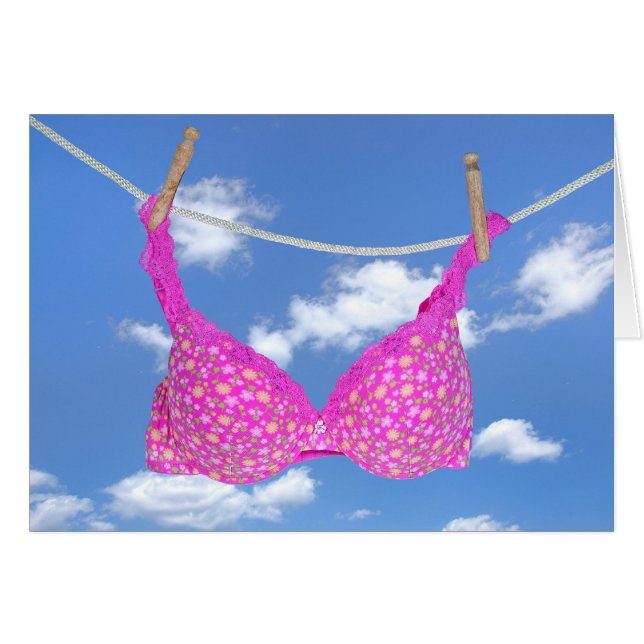 Pink Bra for Breast Cancer Survivior (Front Horizontal)