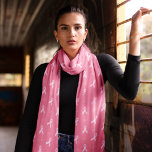 Pink Breast Cancer Awareness Ribbon Pattern Scarf<br><div class="desc">Pink Breast Cancer Awareness Ribbon Pattern Scarf</div>