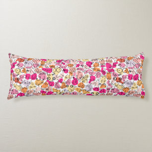 pink breast design body pillow