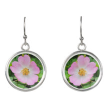 Pink Briar Rose Earrings