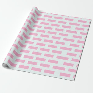 Pink Brick Seamless Pattern Wrapping Paper