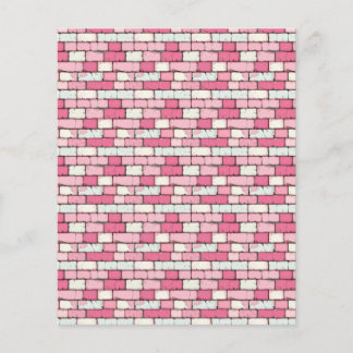 Pink Brick Wall Scrapbook Paper Junk Journal Paper