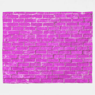 Pink Bricks Photo Fleece Blanket
