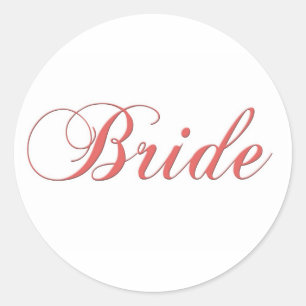 Pink Bridal stickers