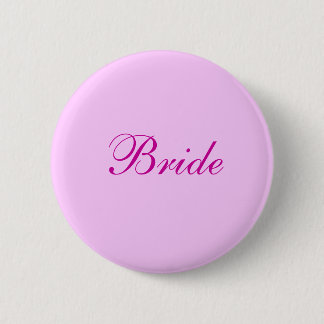 Pink Bride Button