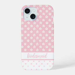 Pink bridesmaid phone case