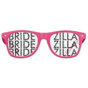 Pink bridezilla bachelorette party shades