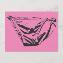 Pink Briefs Postcard