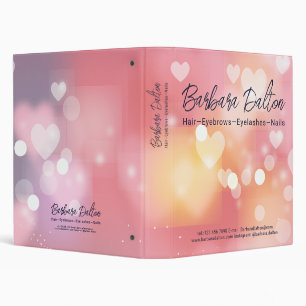 Pink Bright Bokeh  Binder